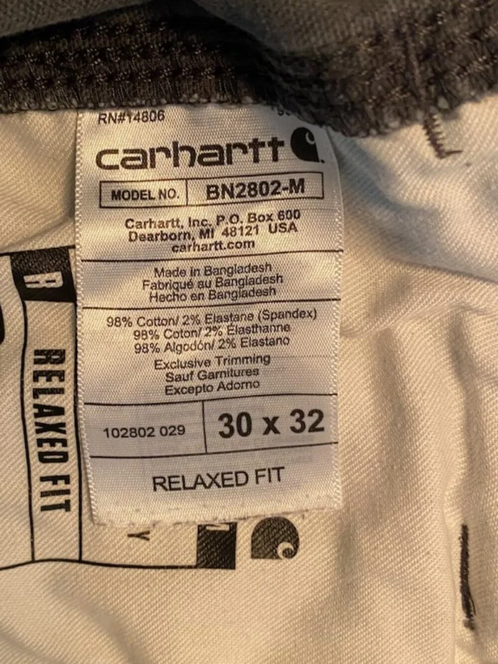 Beautifully Worn Carhartt Women's Double Knee Work Pants, Relaxed Fit, 30 x 32